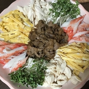 肉系中心の手巻き寿司